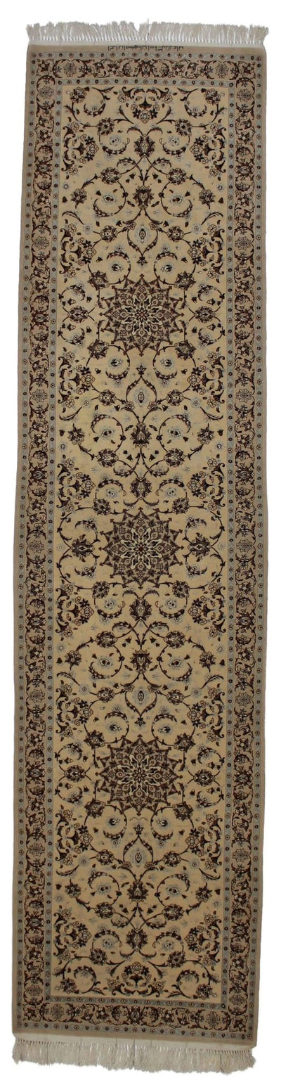 Canvello Hand Made Formal Medallion Silkroad Isfahan Rug - 2'7'' X 10'7'' - Canvello