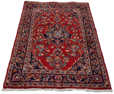 Canvello Hand Made Formal Medallion Silkroad Kashan Rug - 3'1'' X 5'0'' - Canvello