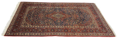 Canvello Hand Made Formal Medallion Silkroad Kashan Rug - 7'1'' X 10'3'' - Canvello