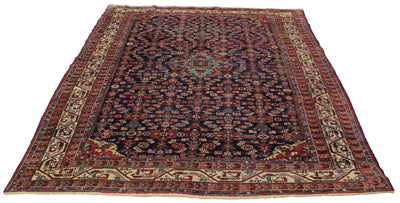 Canvello Hand Made Formal Medallion Silkroad Mahal Rugs - 6'8'' X 9'9'' - Canvello