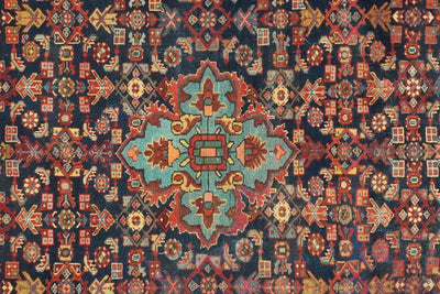 Canvello Hand Made Formal Medallion Silkroad Mahal Rugs - 6'8'' X 9'9'' - Canvello