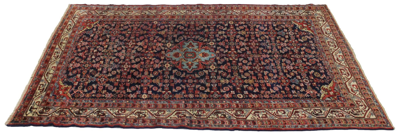 Canvello Hand Made Formal Medallion Silkroad Mahal Rugs - 6'8'' X 9'9'' - Canvello