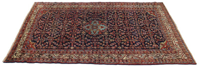 Canvello Hand Made Formal Medallion Silkroad Mahal Rugs - 6'8'' X 9'9'' - Canvello