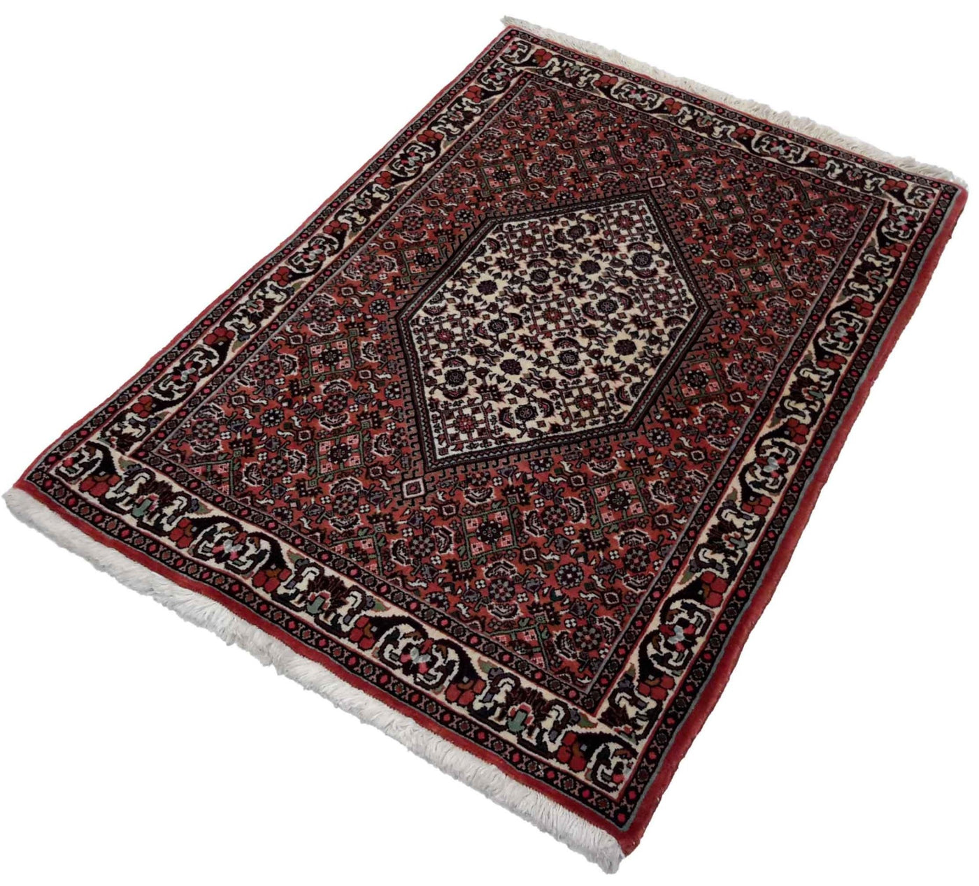 Canvello Hand Made Formal Medallion Silkroad Nain 12 Line Rug - 2'4'' X 3'6'' - Canvello