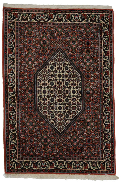 Canvello Hand Made Formal Medallion Silkroad Nain 12 Line Rug - 2'4'' X 3'6'' - Canvello