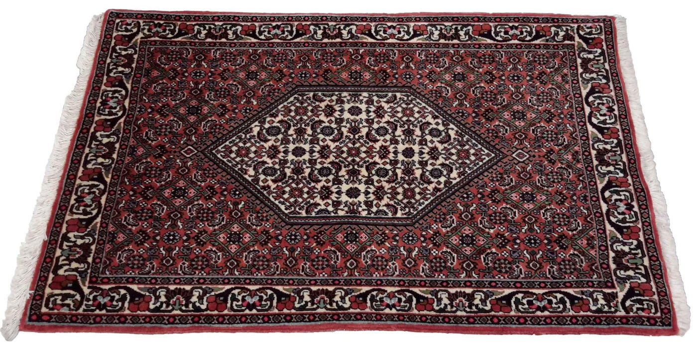 Canvello Hand Made Formal Medallion Silkroad Nain 12 Line Rug - 2'4'' X 3'6'' - Canvello