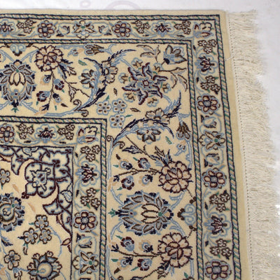 Canvello Hand Made Formal Medallion Silkroad Nain 6 Line Rug - 6'8'' X 10'0'' - Canvello