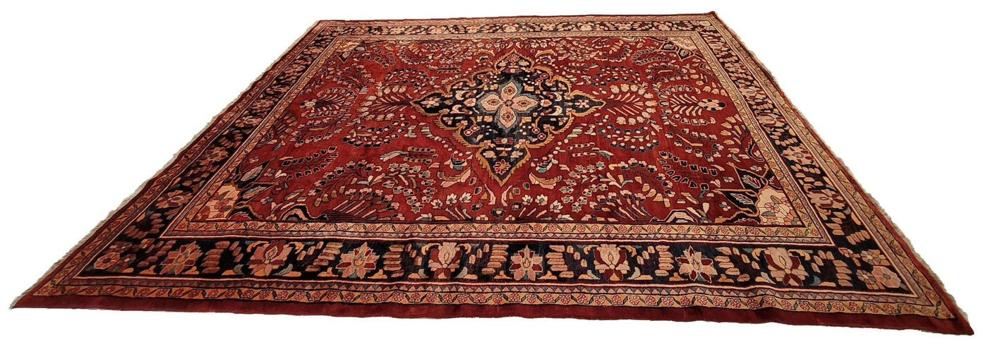 Canvello Hand Made Formal Medallion Silkroad Rug - 9'2'' X 11'11'' - Canvello