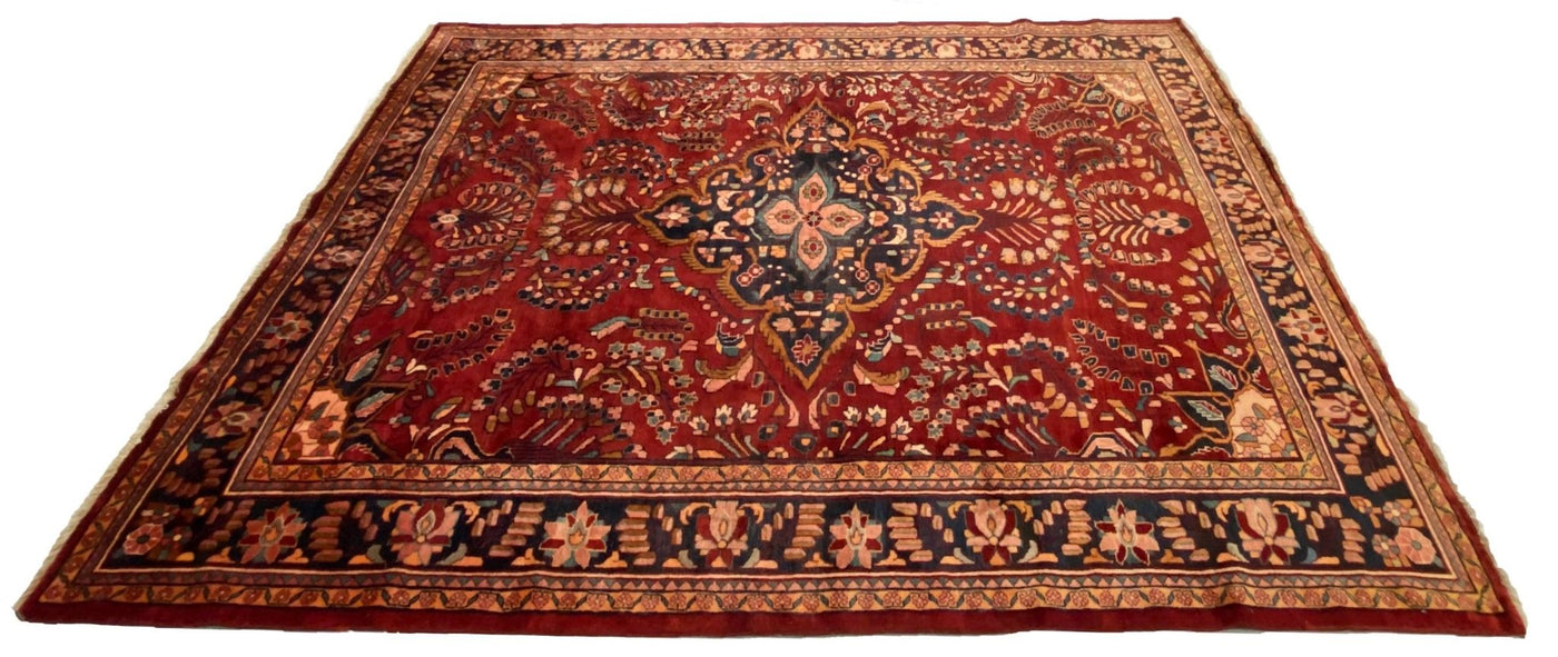 Canvello Hand Made Formal Medallion Silkroad Rug - 9'2'' X 11'11'' - Canvello