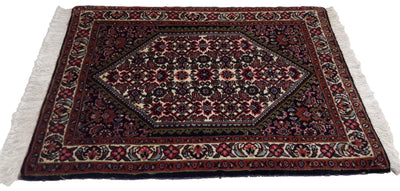 Canvello Hand Made Formal Medallion Silkroad Saurogh Rug - 1'9'' X 2'4'' - Canvello