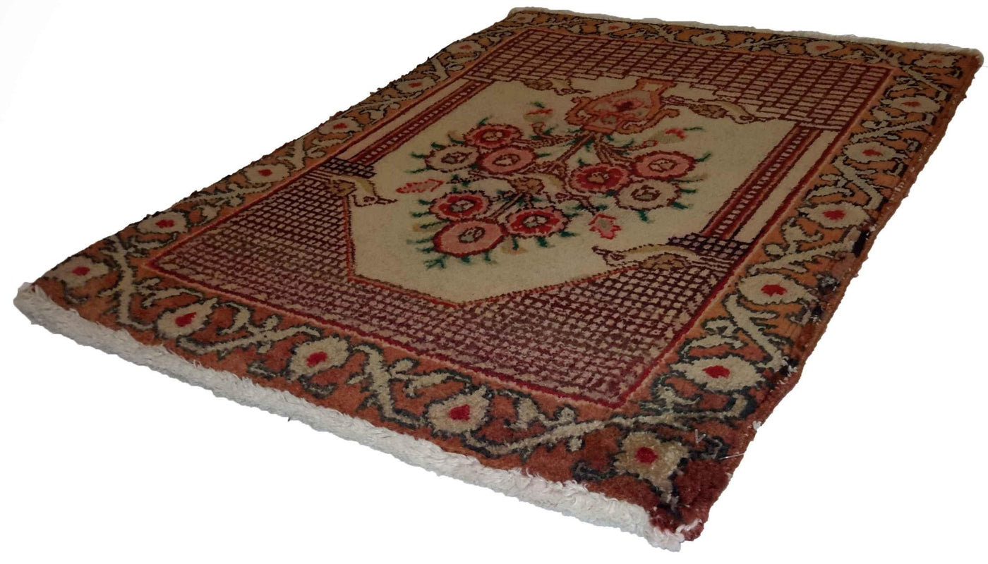 Canvello Hand Made Formal Medallion Silkroad Tabriz Rug - 1'5'' X 2'0'' - Canvello