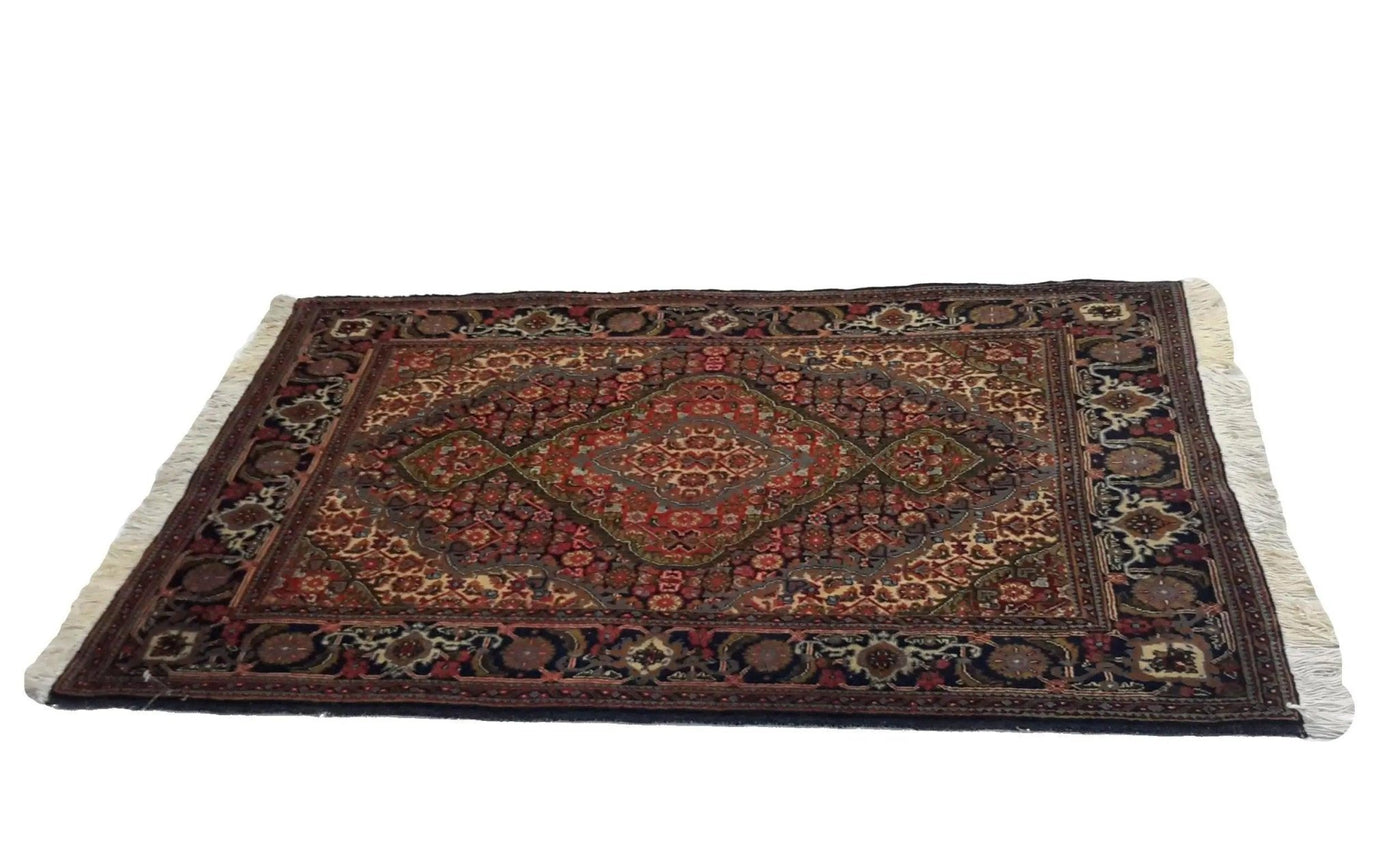 Canvello Hand Made Formal Medallion Silkroad Tabriz Rug - 3'5'' X 4'10'' - Canvello