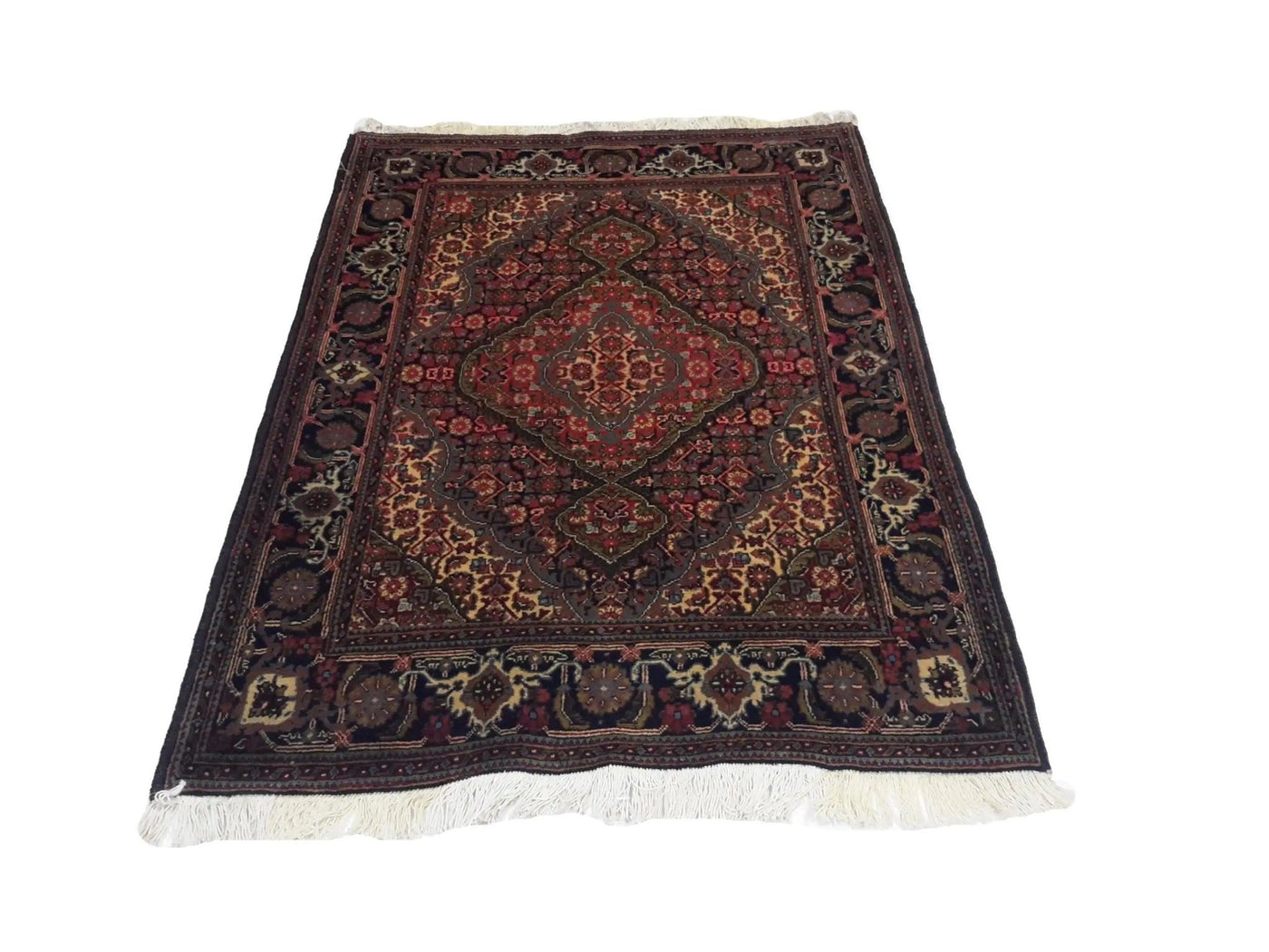 Canvello Hand Made Formal Medallion Silkroad Tabriz Rug - 3'5'' X 4'10'' - Canvello