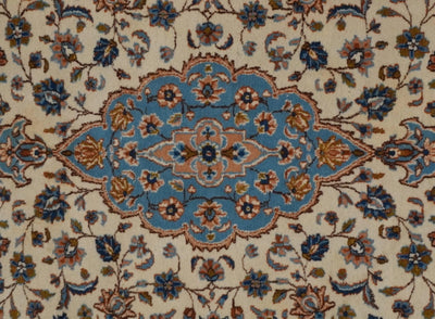 Canvello Hand Made Formal Medallion Silkroad Tabriz Rug - 7'7'' X 10'4'' - Canvello