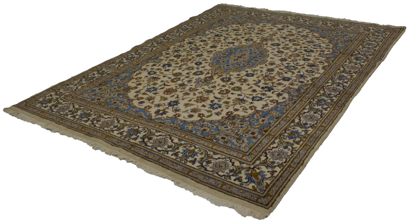 Canvello Hand Made Formal Medallion Silkroad Tabriz Rug - 7'7'' X 10'4'' - Canvello