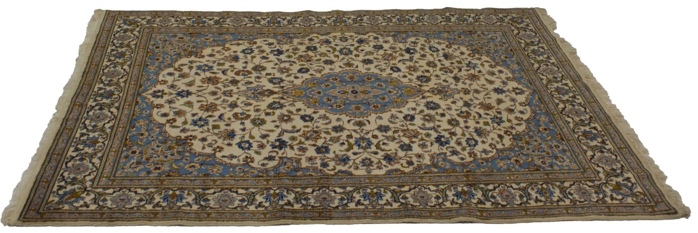 Canvello Hand Made Formal Medallion Silkroad Tabriz Rug - 7'7'' X 10'4'' - Canvello