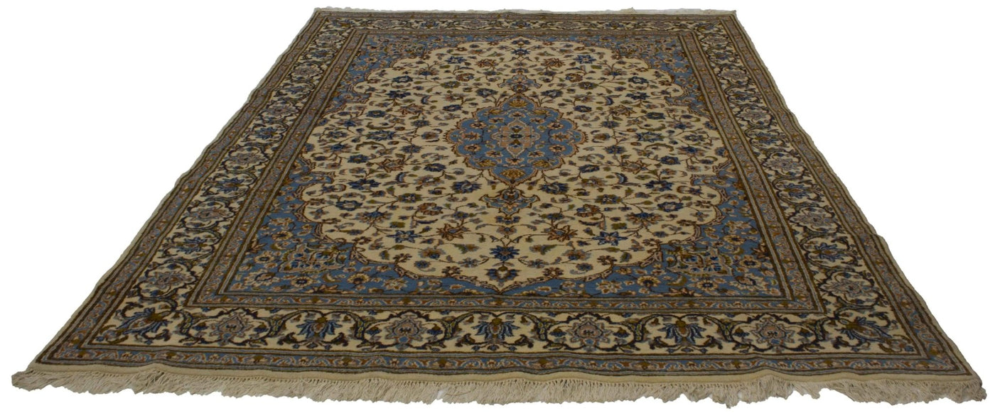 Canvello Hand Made Formal Medallion Silkroad Tabriz Rug - 7'7'' X 10'4'' - Canvello