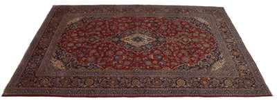 Canvello Hand Made Formal Medallion Silkroad Yamout Rug - 9'0'' X 12'7'' - Canvello