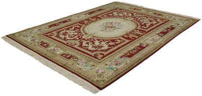 Canvello Hand Made Formal Medallion Sino Sino Rug - 8'6'' X 11'6'' - Canvello