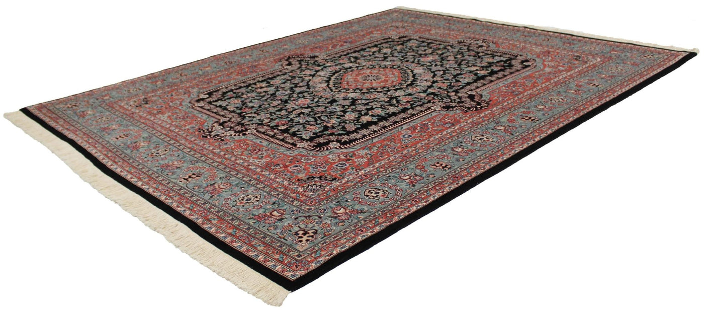 Canvello Hand Made Formal Medallion Sino Tabriz Rug - 8'0'' X 10'0'' - Canvello