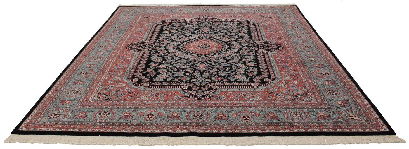 Canvello Hand Made Formal Medallion Sino Tabriz Rug - 8'0'' X 10'0'' - Canvello