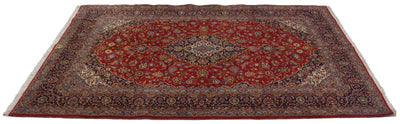 Canvello Hand Made Medallion Silkroad Kashan Rug - 7'1'' X 10'0'' - Canvello