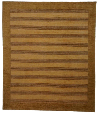 Canvello Hand Made Modern All Over Afghanistan Pishavar Rug - 8'3'' X 9'6'' - Canvello