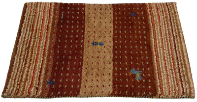 Canvello Hand Made Modern All Over Indo Gabbeh Rug - 1'11'' X 2'11''