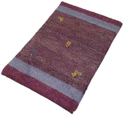 Canvello Hand Made Modern All Over Indo Gabbeh Rug - 1'10'' X 2'11'' - Canvello