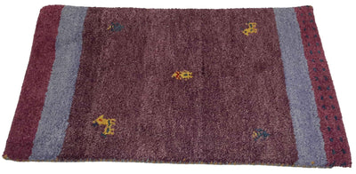 Canvello Hand Made Modern All Over Indo Gabbeh Rug - 1'10'' X 2'11'' - Canvello