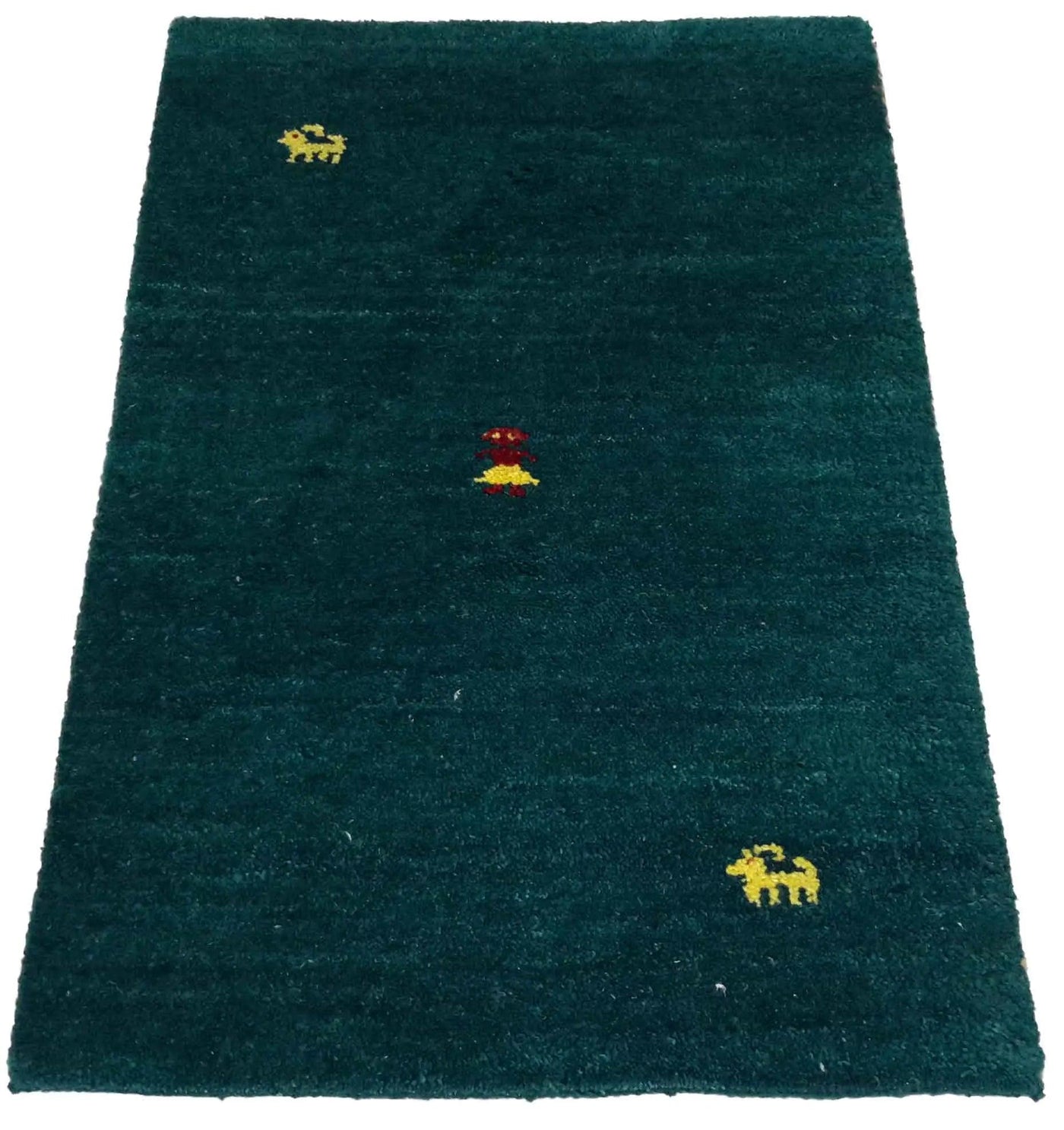 Canvello Hand Made Modern All Over Indo Gabbeh Rug - 1'11'' X 2'11'' - Canvello