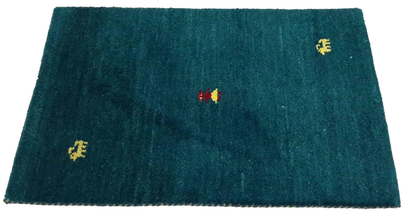 Canvello Hand Made Modern All Over Indo Gabbeh Rug - 1'11'' X 2'11'' - Canvello