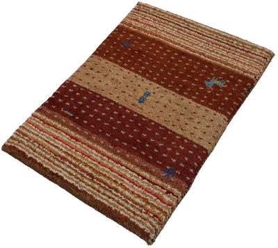 Canvello Hand Made Modern All Over Indo Gabbeh Rug - 1'11'' X 2'11'' - Canvello