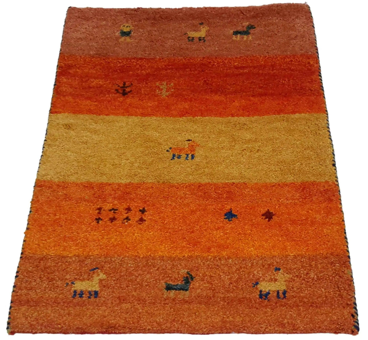 Canvello Hand Made Modern All Over Indo Gabbeh Rug - 1'11'' X 2'11'' - Canvello