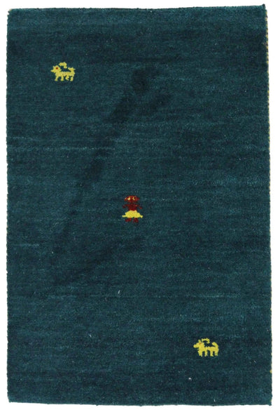 Canvello Hand Made Modern All Over Indo Gabbeh Rug - 1'11'' X 2'11'' - Canvello