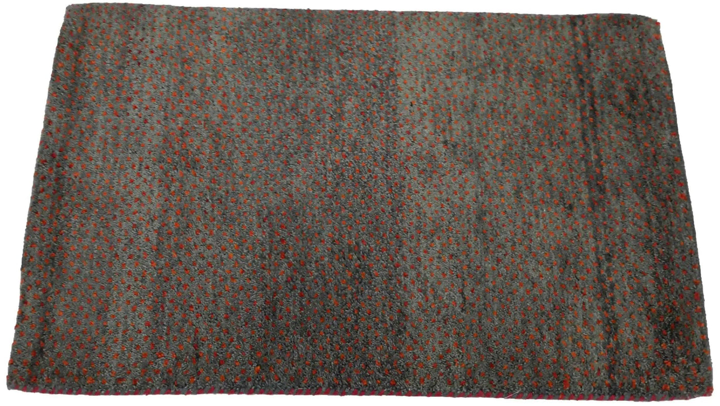 Canvello Hand Made Modern All Over Indo Gabbeh Rug - 2'0'' X 3'0''