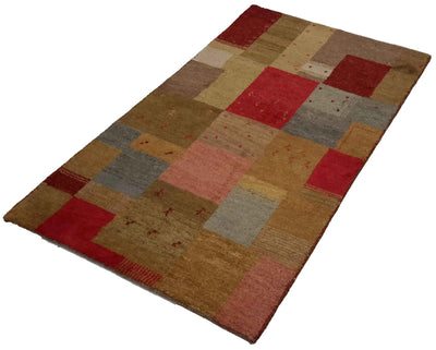Canvello Hand Made Modern All Over Indo Gabbeh Rug - 2'11'' X 5'5''