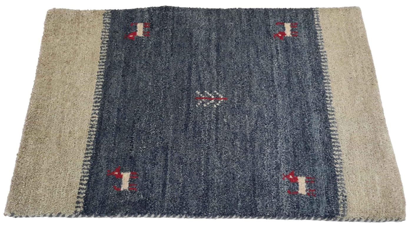 Canvello Hand Made Modern All Over Indo Gabbeh Rug - 2'0'' X 2'10'' - Canvello