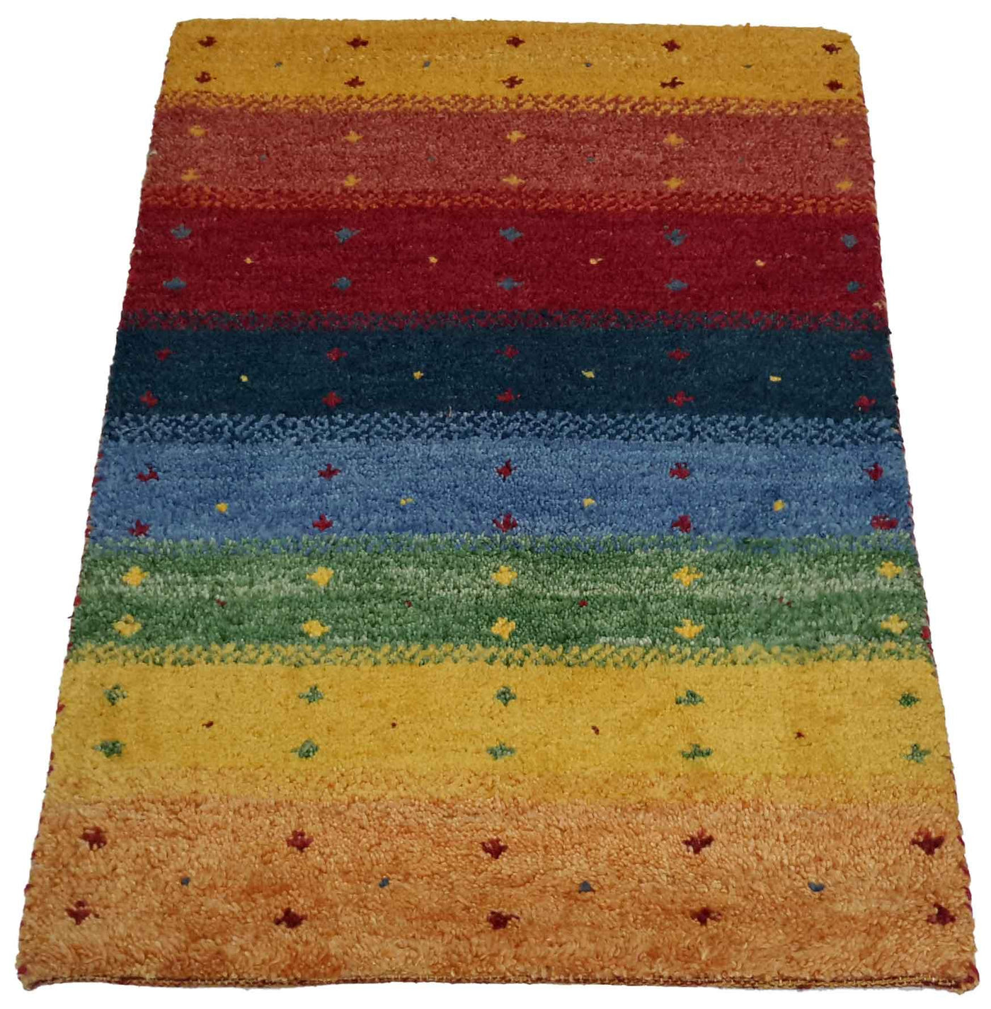 Canvello Hand Made Modern All Over Indo Gabbeh Rug - 2'0'' X 2'11'' - Canvello