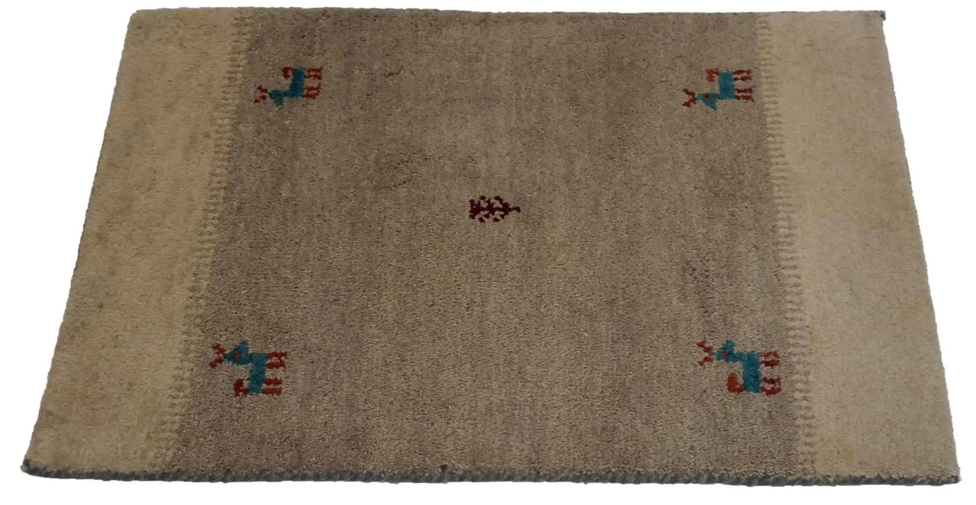 Canvello Hand Made Modern All Over Indo Gabbeh Rug - 2'0'' X 2'11'' - Canvello