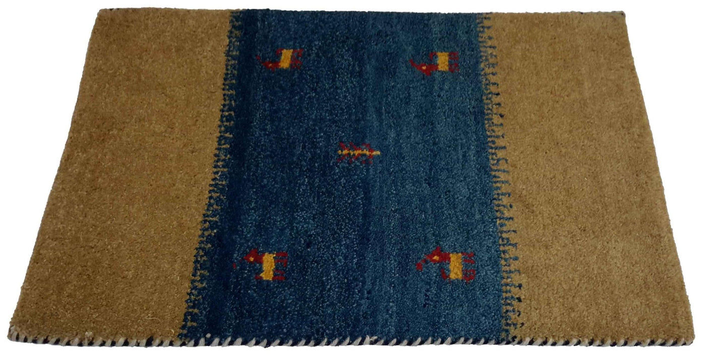 Canvello Hand Made Modern All Over Indo Gabbeh Rug - 2'0'' X 2'11'' - Canvello