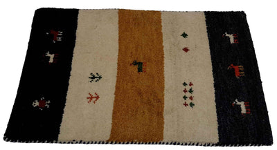 Canvello Hand Made Modern All Over Indo Gabbeh Rug - 2'0'' X 2'11'' - Canvello