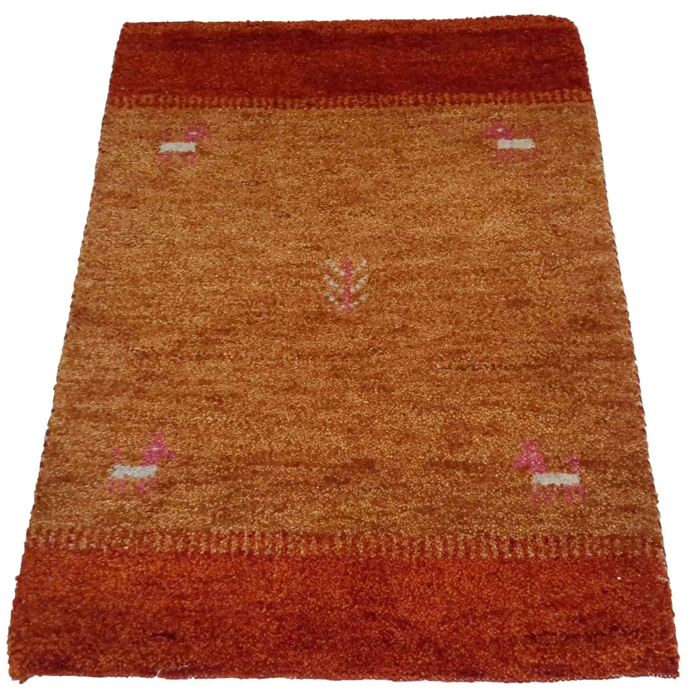 Canvello Hand Made Modern All Over Indo Gabbeh Rug - 2'0'' X 2'11'' - Canvello