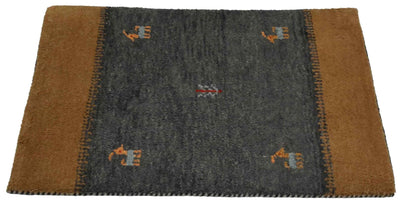 Canvello Hand Made Modern All Over Indo Gabbeh Rug - 2'0'' X 2'11'' - Canvello