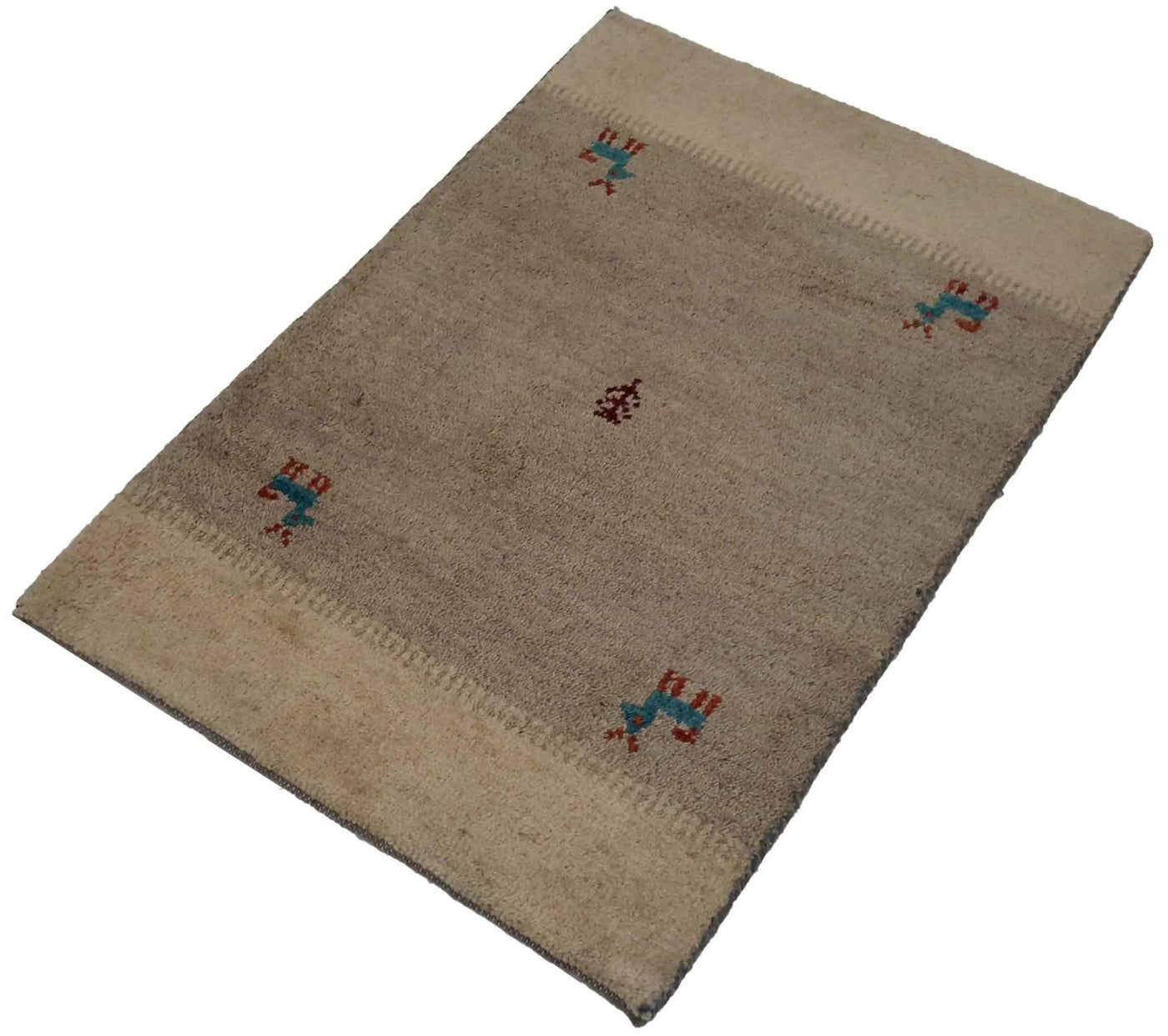 Canvello Hand Made Modern All Over Indo Gabbeh Rug - 2'0'' X 2'11'' - Canvello