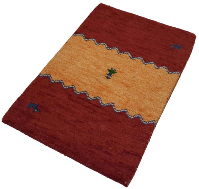 Canvello Hand Made Modern All Over Indo Gabbeh Rug - 2'0'' X 3'0'' - Canvello