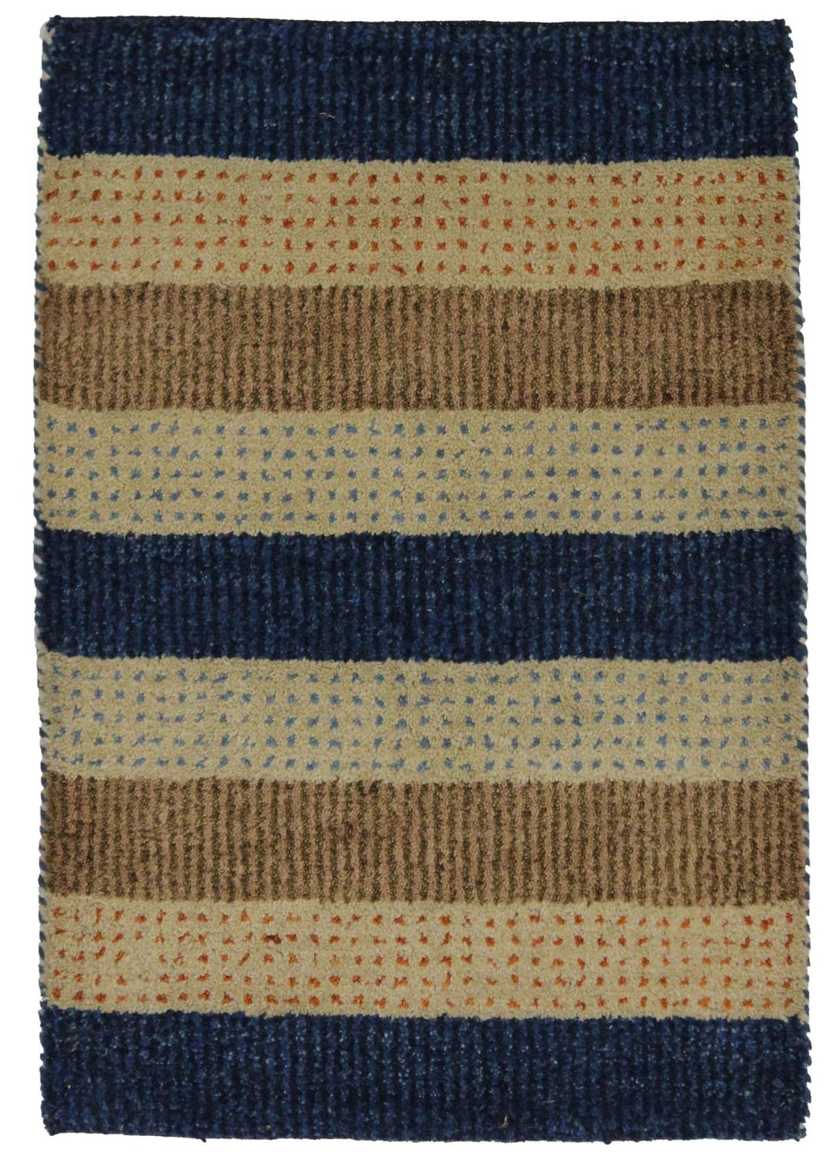 Canvello Hand Made Modern All Over Indo Gabbeh Rug - 2'0'' X 3'0''