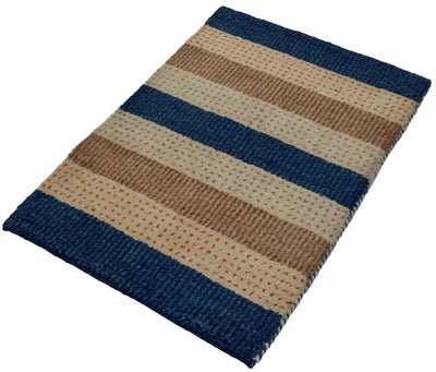 Canvello Hand Made Modern All Over Indo Gabbeh Rug - 2'0'' X 3'0'' - Canvello