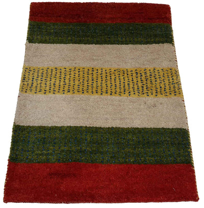 Canvello Hand Made Modern All Over Indo Gabbeh Rug - 2'1'' X 2'11'' - Canvello