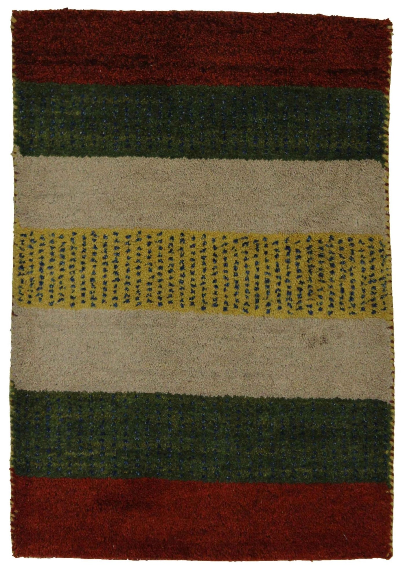 Canvello Hand Made Modern All Over Indo Gabbeh Rug - 2'1'' X 2'11'' - Canvello